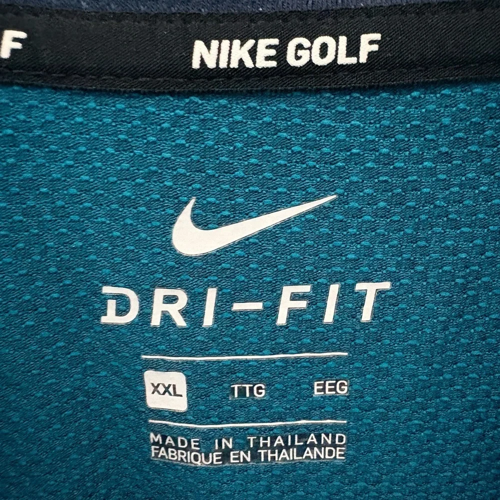 Nike Golf Men Dri Fit Short Sleeve Blue
Cotton Blend Polo Shirt Nike Logo Sz XXL - Picture 4 of 5